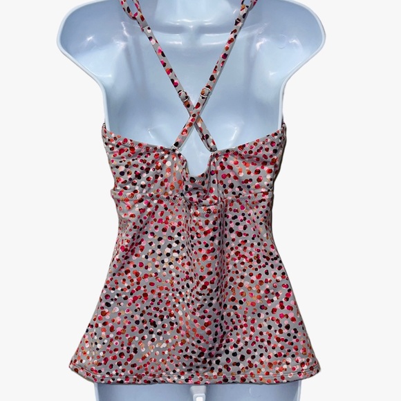 Garnet Hill Colorful Tankini Swim Top 12 -Confetti Themed - Picture 4 of 8